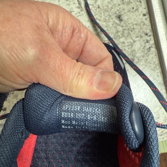 WOMEN'S AETREX DANIKA ARCH SUPPORT SNEAKER NAVY CORAL/PURPLE - Picture 8 of 9